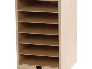 Kartonreol, H: 31,5 cm, D: 24,5 cm, B: 18 cm, A5, 1 stk.