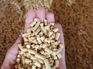 Premium træpiller af hårdt tr�æ 6 mm - 8 mm 
