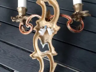 BRONZE Antikke væglamper.