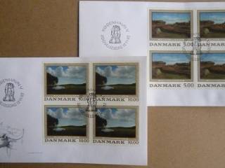 FDC: 4-blok AFA 1032 og 1033: Maleriserie 5