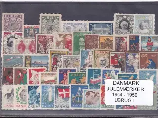 Danmark Enkeltmærker 1904 - 1950 - Ubrugt