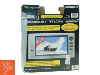 Medion transportabel 7'' TFT LCD-tv fra Medion (str. 24 x 15 cm)
