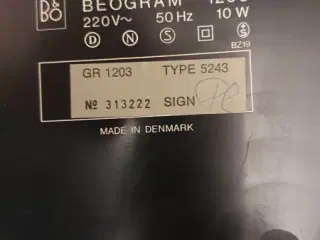 Beogram 1203 (NY PRIS)