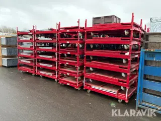 Stabelbare rullevogne 40 styk