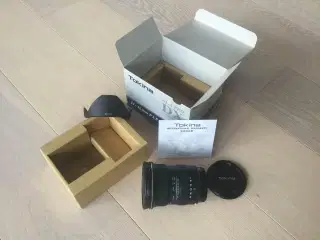 Tokina 11-16 objektiv til Canon