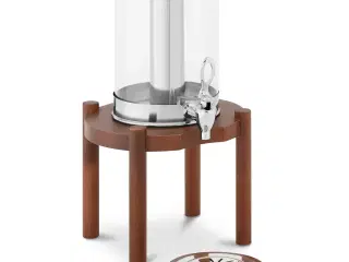 Saftdispenser 7 liter – mørk træstander