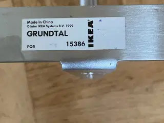 Ikea Grundtal hylde i børstet stål