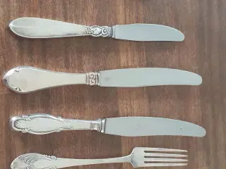 Tre tårnet sølvbestik