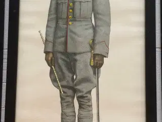 4 C.L.Seifert billede Danske Uniformer i ramme