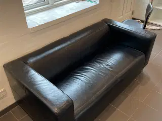 Ikea lædersofa sælges