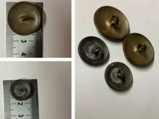 Danmark Rigsvåben - gamle knapper