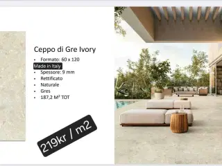 Fliser  / klinker fra Italien 