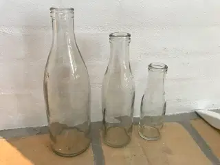 Mælkeflasker fra dengang bedstefar var dreng.