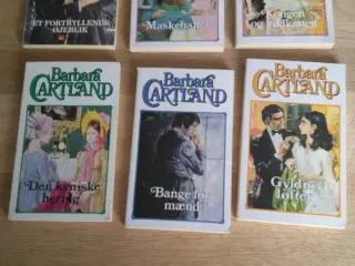 20 kærlighedsromaner af Barbara Cartland. 