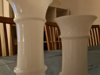 Holmegaard Apoteker fad og vaser hvid glas