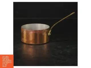 Gammel kobberkasserolle (str. Ø. 8,5 cm)