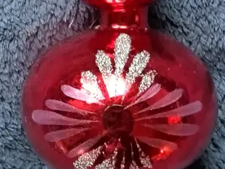 Gammel glas spyd til toppen af juletræet