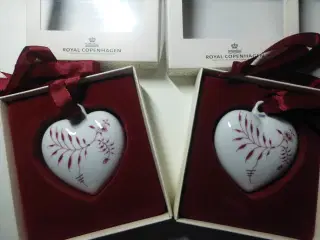 Royal Copenhagen Palmette Hjerte Bordeaux 