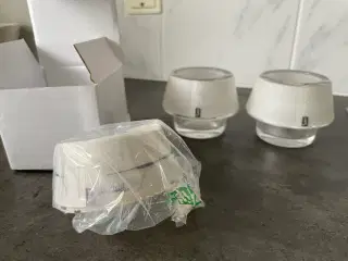 Menu fyrfadsstager i glas