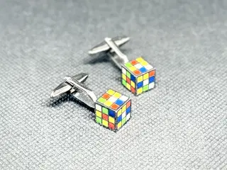 Rubik’s Cube manchetknapper – retro design