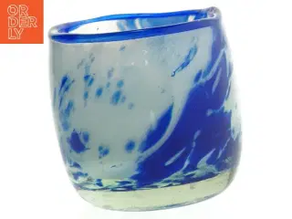 Mundblæst vase/skål fra glaspusteren i Skagen (str. 11 x 10 cm)