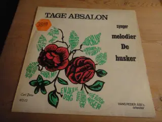 LP - Tage Absalon synger melodier De husker 