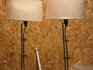 3 bordlamper med skærme