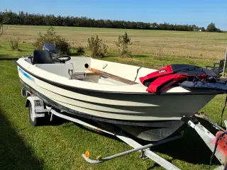 Crescent 432 med Yamaha 20hk og bådtrailer 