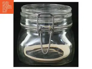 Glas opbevaringskrukke fra Fida (str. 10 x 9 cm en halv liter)