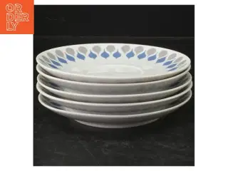 Lyngby porcelænslys plader fra Lyngby (str. Ø. 15 cm. 5 styk)