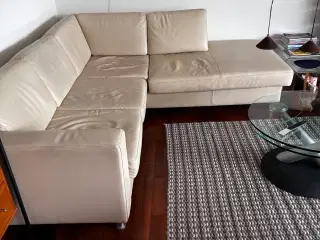 Hjørnesofa i læder