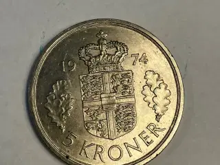 5 Kroner Danmark 1974