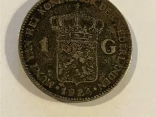 1 Gulden 1924 Netherlands - Bad condition