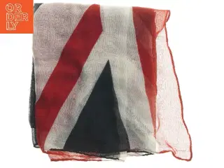 Tørklæde med flagmotiv (str.  118x132 cm)