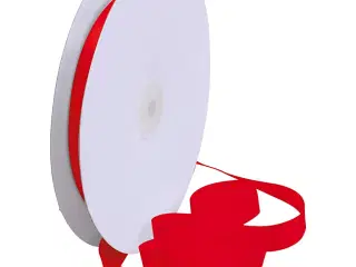 Rødt Satinbånd 15 mm x 50 m - Elegant Dekoration