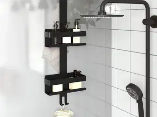 Brusehylde med ophæng børstet 304 rustfrit stål matsort