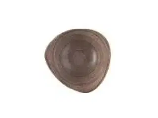 13 stk. Tallerken trekantet dyb brun 185 mm Raw Churchill