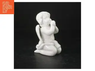 Hvid porcelæns engel (str. 13 cm)