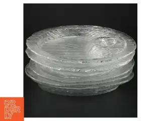 Glasfad, Ø 24 cm fra svenske Royal Krona (str. Ø. 24 cm) 6 stk