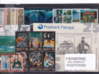 Færøerne - 2001 Komplet - Postfrisk