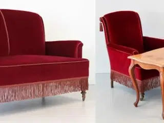 En flot sofa samt en lænestol