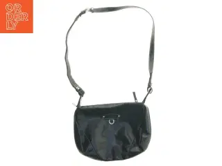 Sort skuldertaske i læder fra Adax