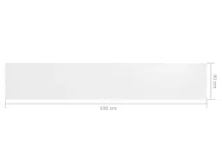 Altanafskærmning 90x500 cm oxfordstof hvid
