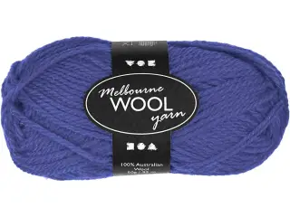 Melbourne Uldgarn, L: 92 M, blå, 50 g/ 1 ngl.
