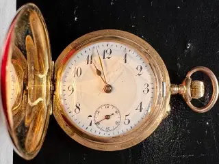 Dobbeltkapslet lommeur, 14K