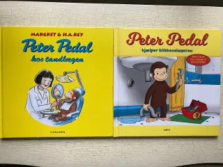 Peter Pedal, Georg Nysgerrig og Victor Banan bøger