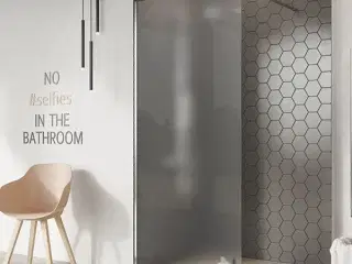 DFKI90 Walk-in 205 bruseafskærmning 900mmx2000mm, NY