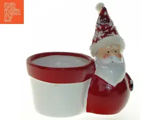 Lille jule potte med julemandsfigur fra Nikolaus Mix (str. 17x12x10 cm)