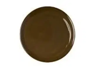 12 stk. Tallerken stentøj valnød 160 mm Rustik