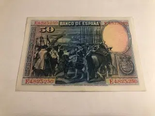 50 pesetas Spain 1928